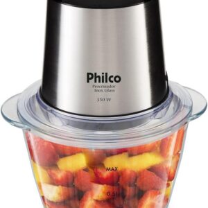 Mini Processador Philco Inox Vidro 1.2L