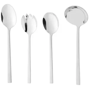 4 Talheres Wolff Firenze De Aço Inox Para Servir