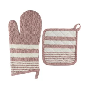 Jogo de Luva e Descanso de Panela Home Style Stripes