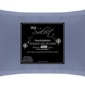 Travesseiro Zelo Select Toque de Pluma 0.50x0.70m - Percal 400 Fios